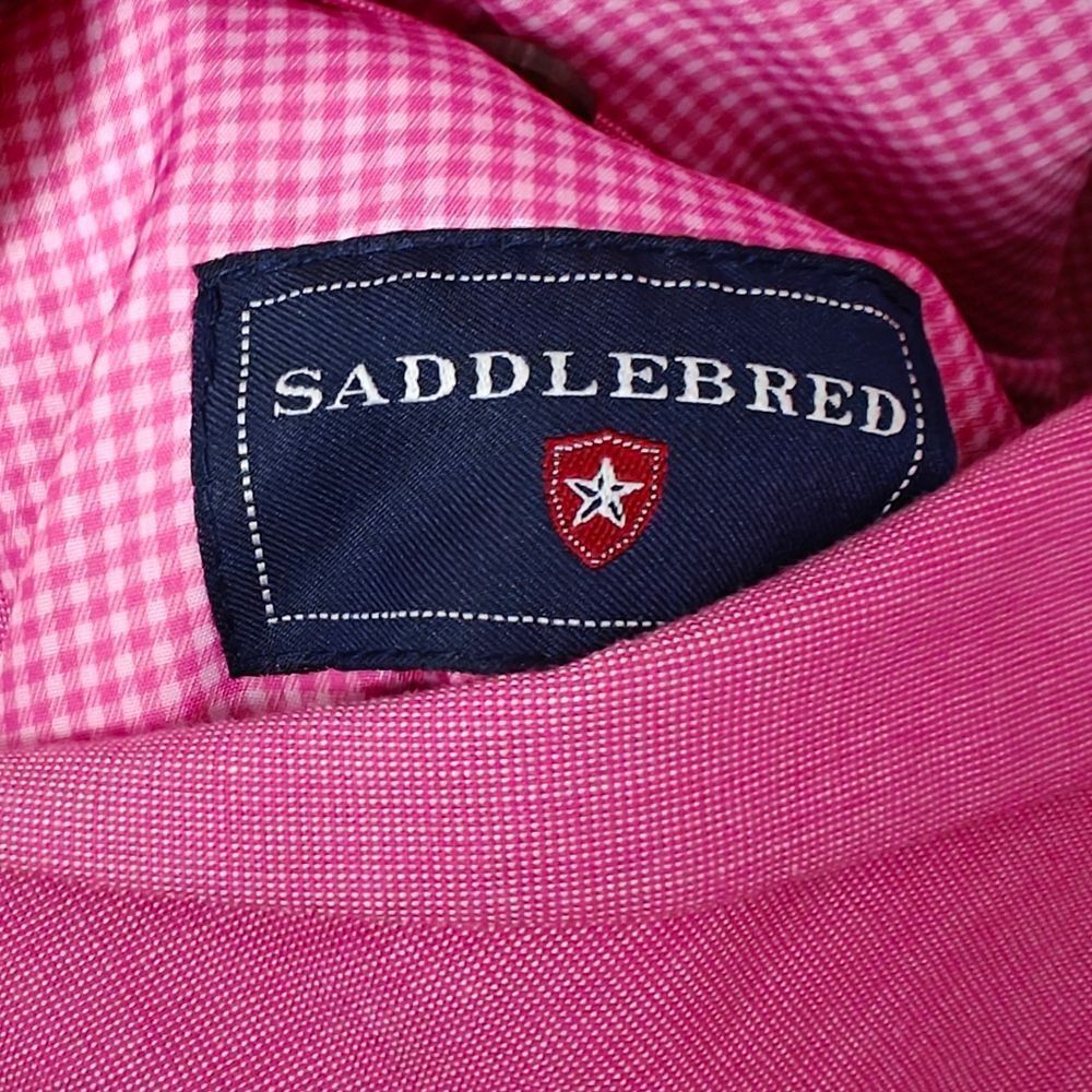 Saddlebred Vibrant Pink Sport Coat Blazer Suit Jacket 46S - Picture 10 of 10